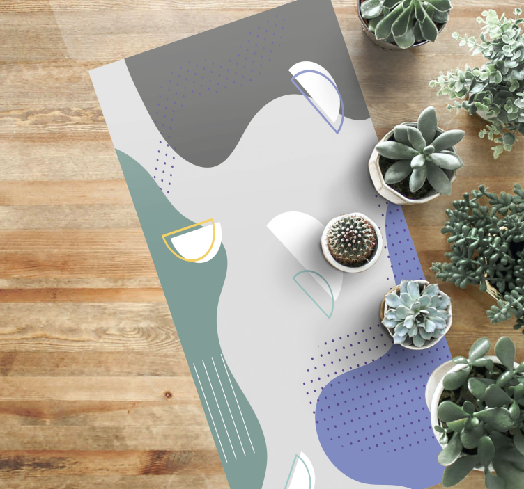 Abstract Minimalist Style minimal vinyl rug - TenStickers