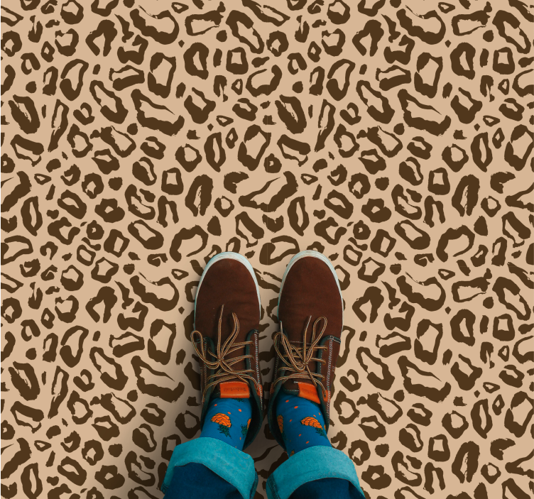 Big and small leopard spots animal rug - TenStickers