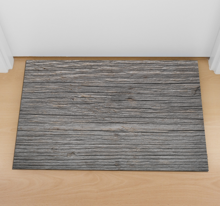 Brown planks texture wood effect vinyl rug - TenStickers