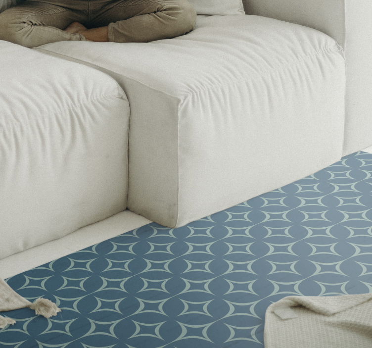 CIRCULAR PATTERN MAT geometric vinyl rug - TenStickers