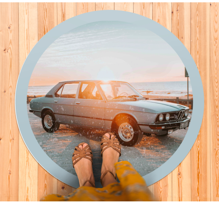 Classic Car Adventure other vinyl rug - TenStickers