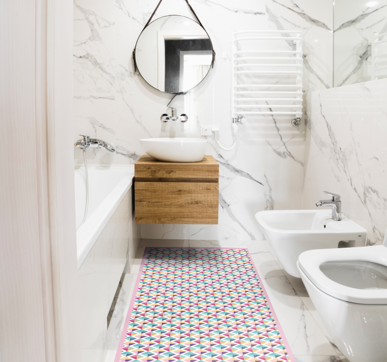 Colourful diamonds geometric rugs - TenStickers