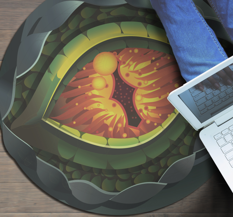 Conceptual Nature Eye nature vinyl rug - TenStickers