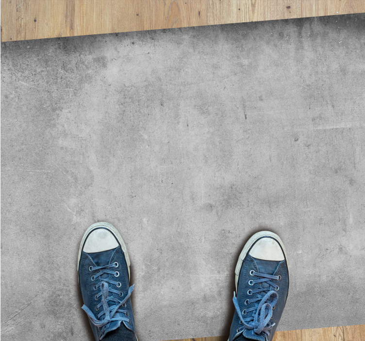 Concrete Grey Tone marble vinyl rug - TenStickers