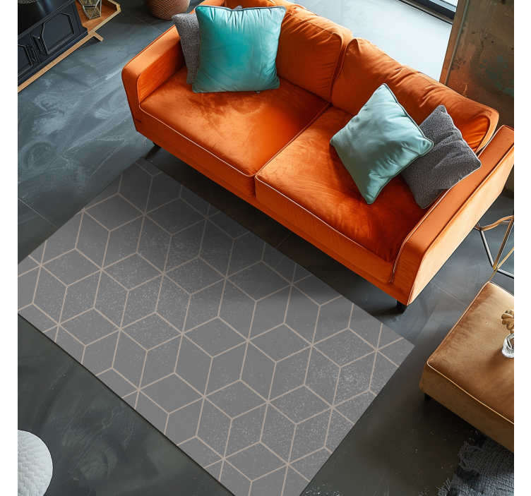 Contemporary style squares geometric rugs - TenStickers