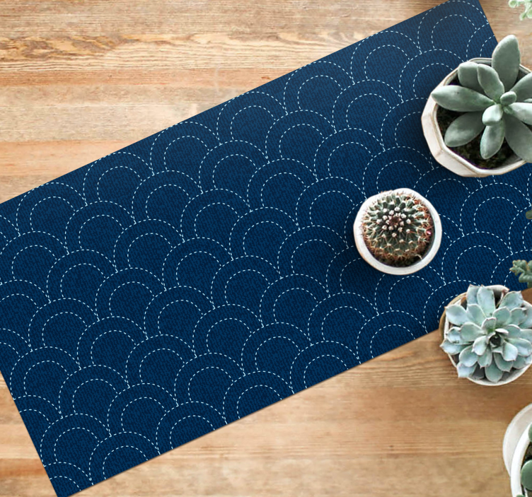 Denim style blue arches texture vinyl carpet - TenStickers