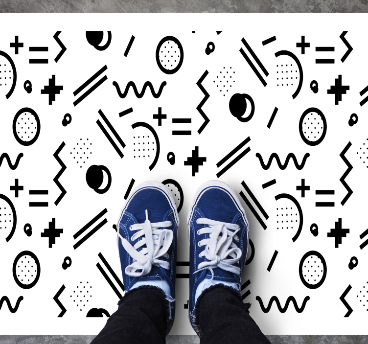 Dynamic Pattern Play kids vinyl rug - TenStickers