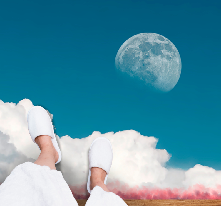 Ethereal Cloud Horizon other vinyl rug - TenStickers