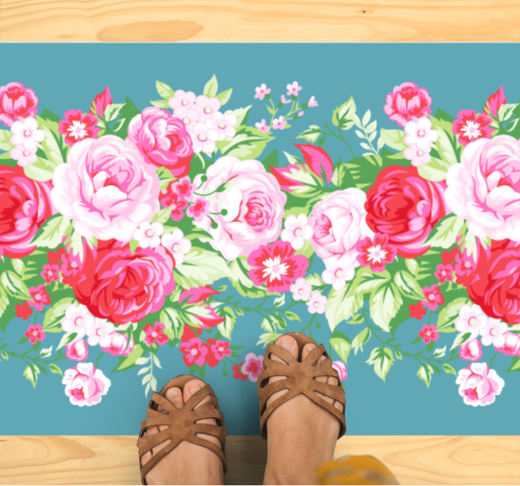 Floral Blossom Array carpet roses - TenStickers
