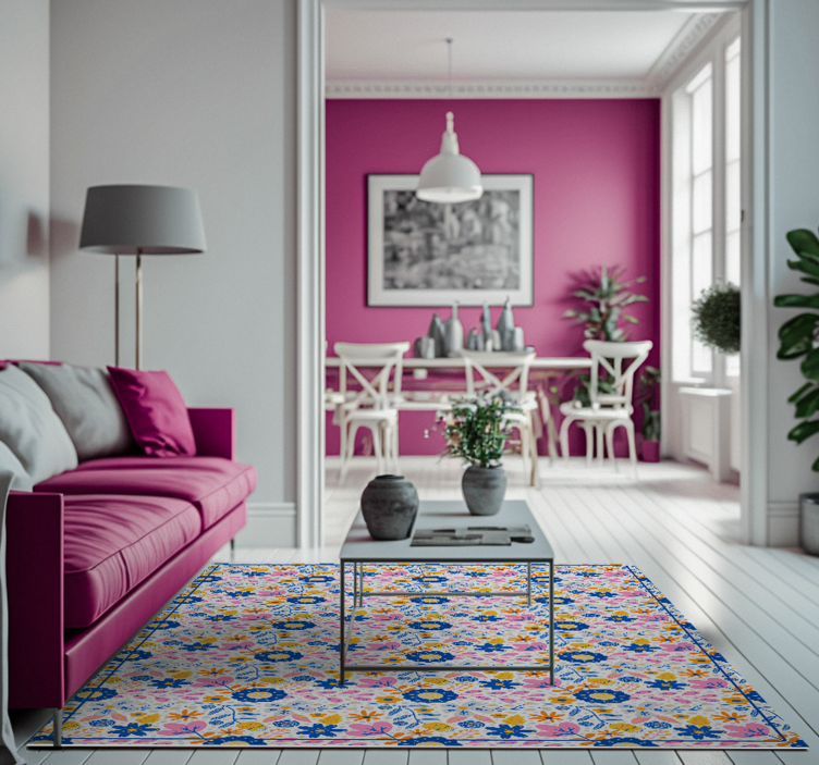 Floral Springtime nature rug - TenStickers