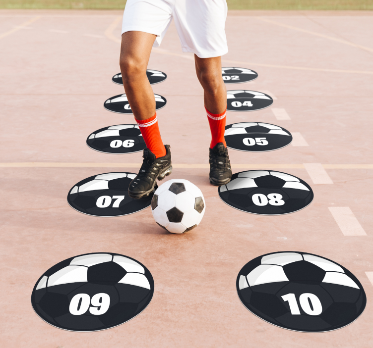 football training pack teenage bedroom vinyl rug - TenStickers