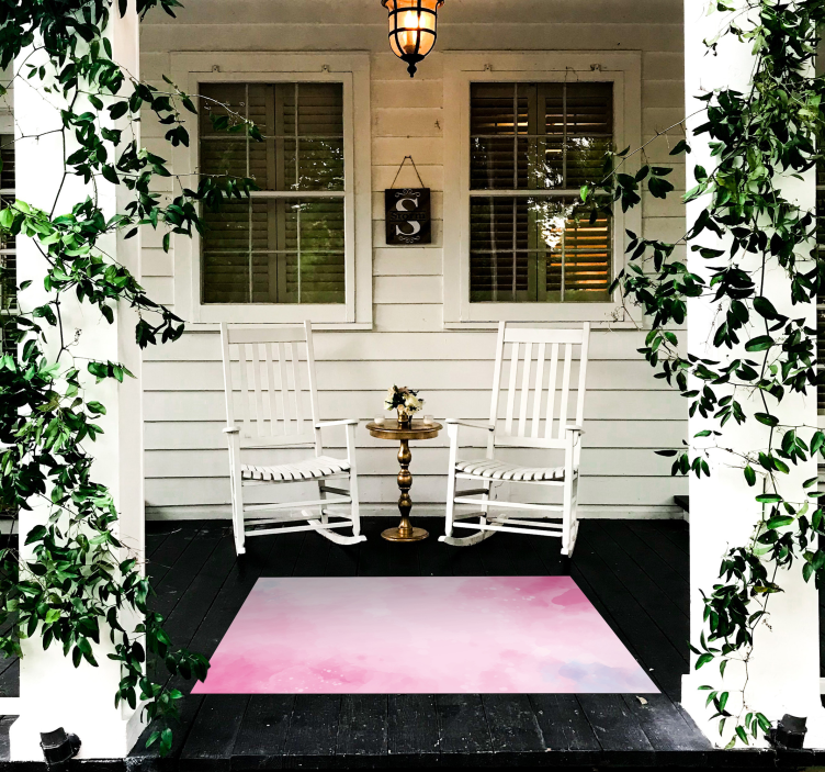 Gradient Watercolor texture vinyl rug - TenStickers