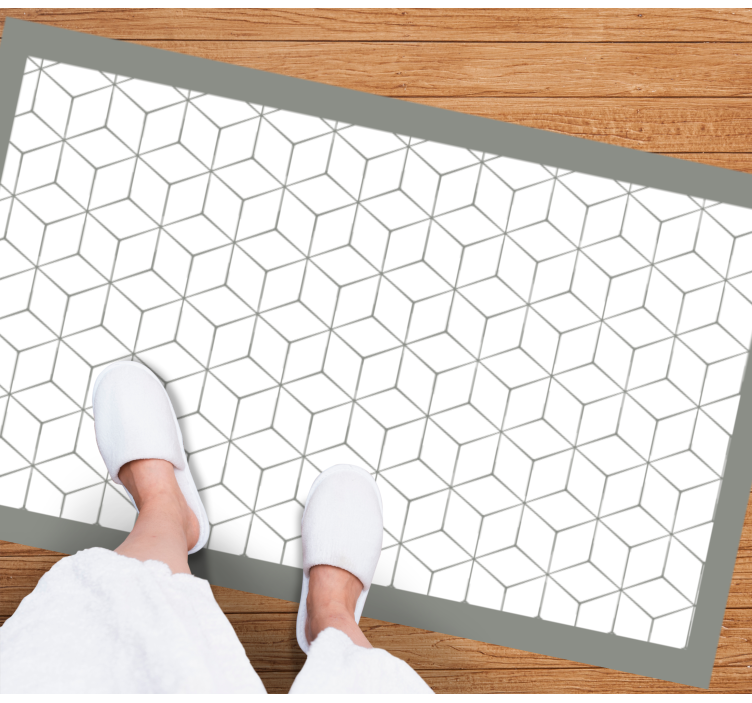 Grey mosaic bathroom flooring - TenStickers