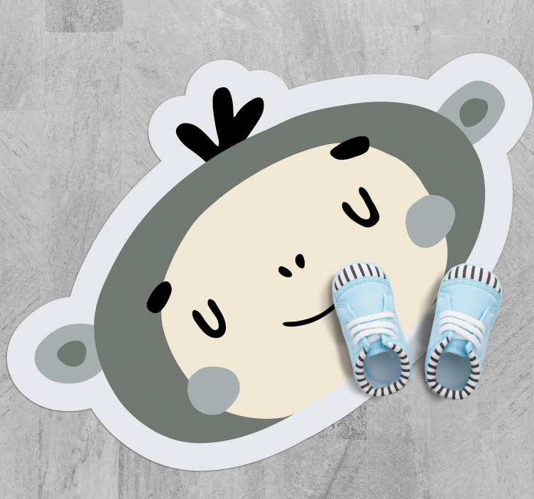 Kids jungle monkey kids vinyl rug - TenStickers