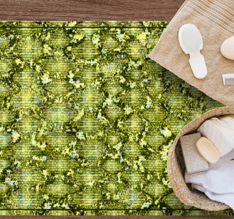 Lively Greenery Concept texture vinyl rug - TenStickers
