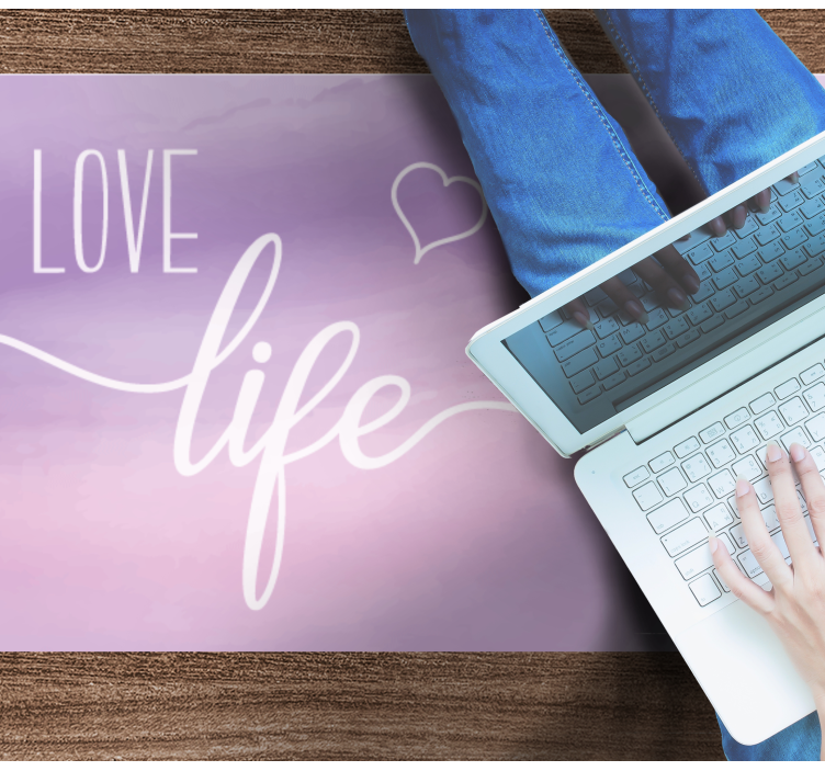Love life custom vinyl rug - TenStickers