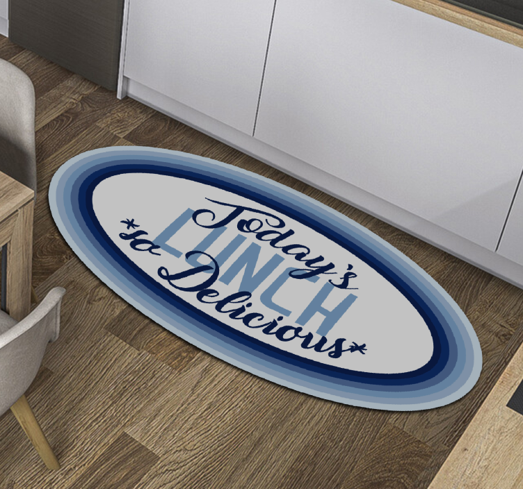 Lunch So Delicious custom vinyl rug - TenStickers