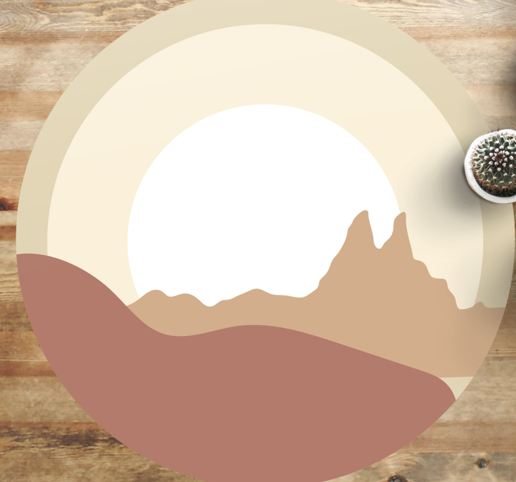 Minimalist Landscape nature vinyl rug - TenStickers