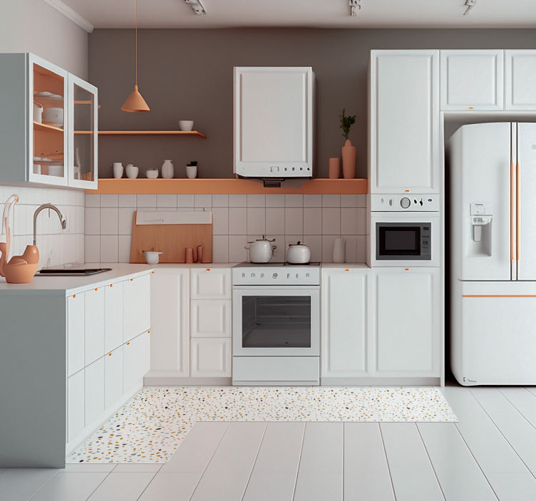 Nordic style terrazzo texture carpet - TenStickers