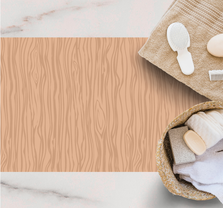 Natural Texture wood effect vinyl rug - TenStickers