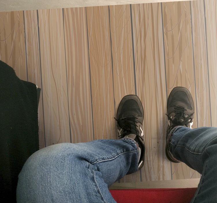 Pale Wooden Board vinyl runner - TenStickers