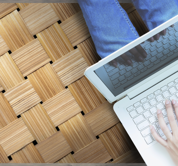 Parquet Simulation wood effect vinyl rug - TenStickers