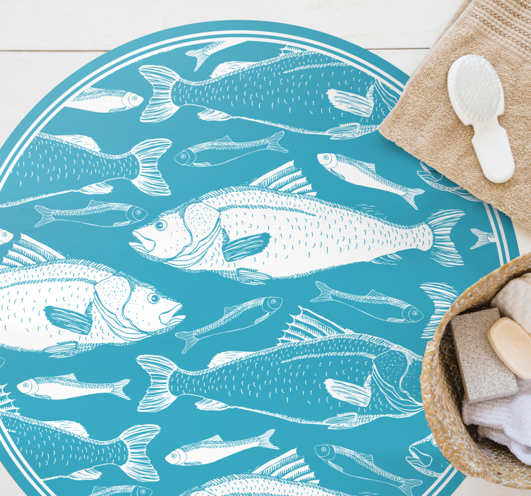 seagrass pattern wood flooring - TenStickers