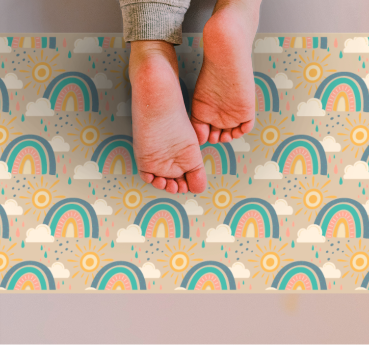 Small Rainbows kids vinyl rug - TenStickers