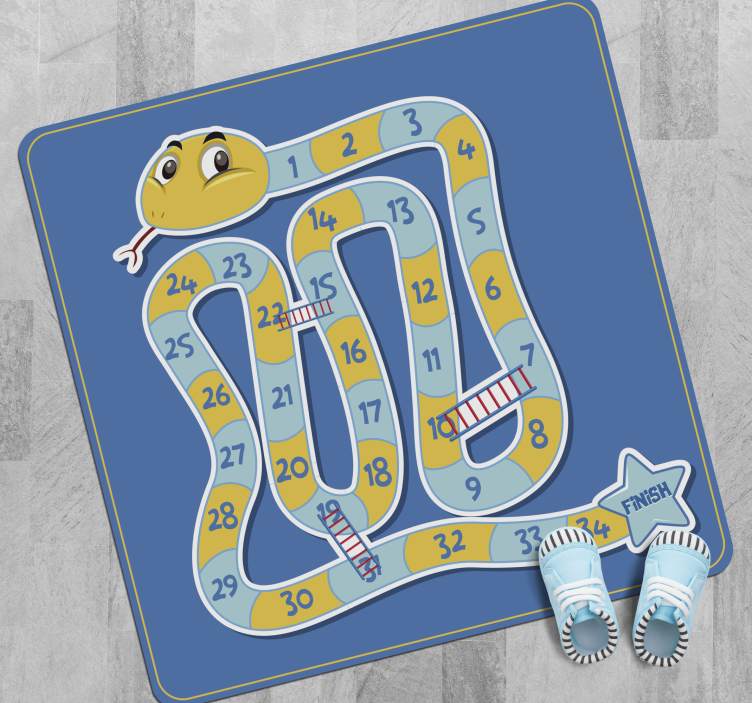 Snake and ladders gaming vinyl rug - TenStickers