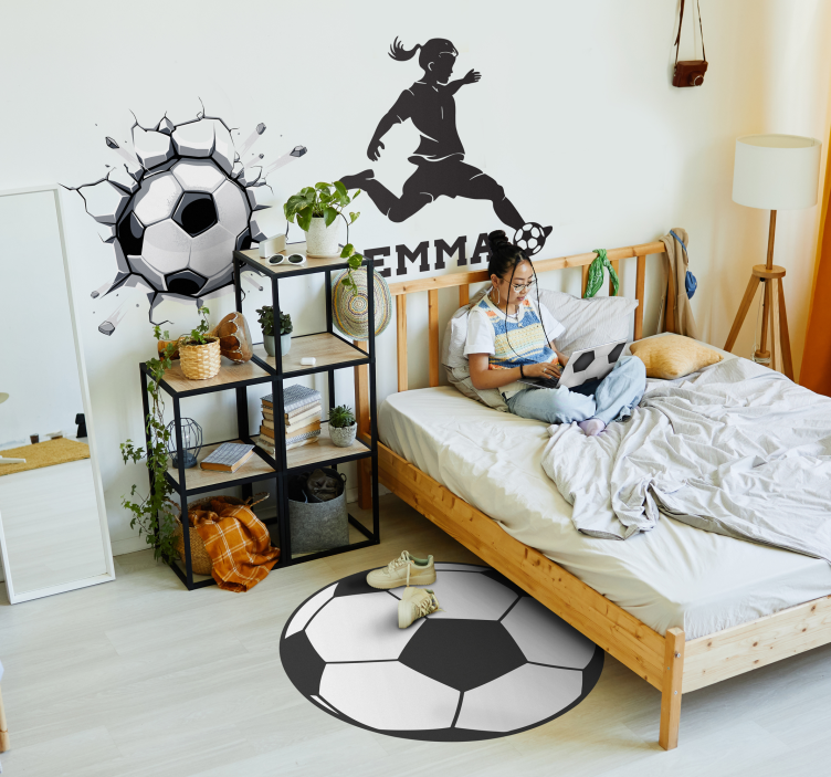 Soccer Sphere gaming vinyl rug - TenStickers