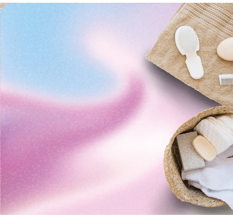 Gradient layers bathroom vinyl rug - TenStickers