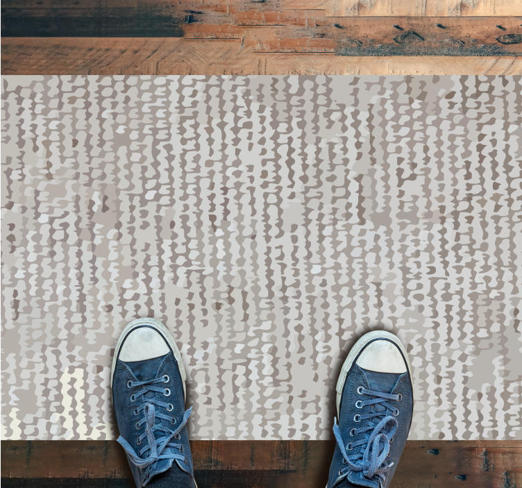 Soft Neutral Pattern bedroom vinyl rug - TenStickers