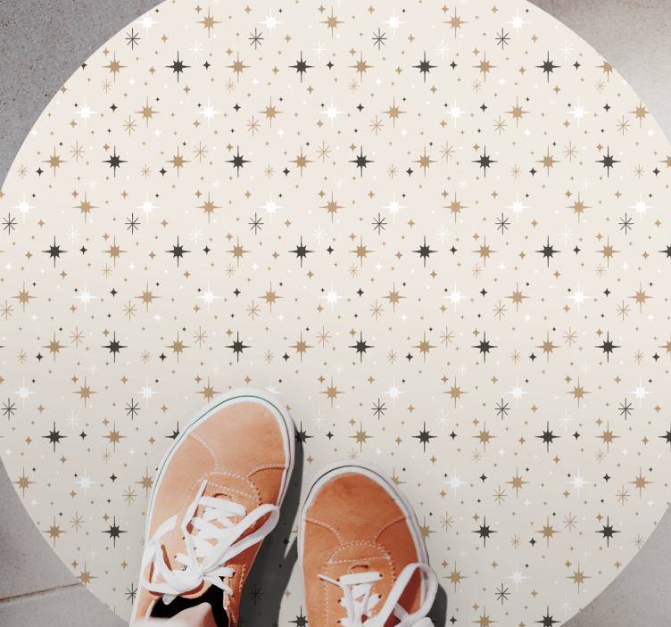 Starry Pattern star vinyl rug - TenStickers