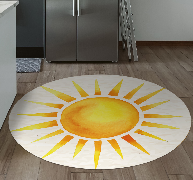 Sunny Burst nature vinyl rug - TenStickers