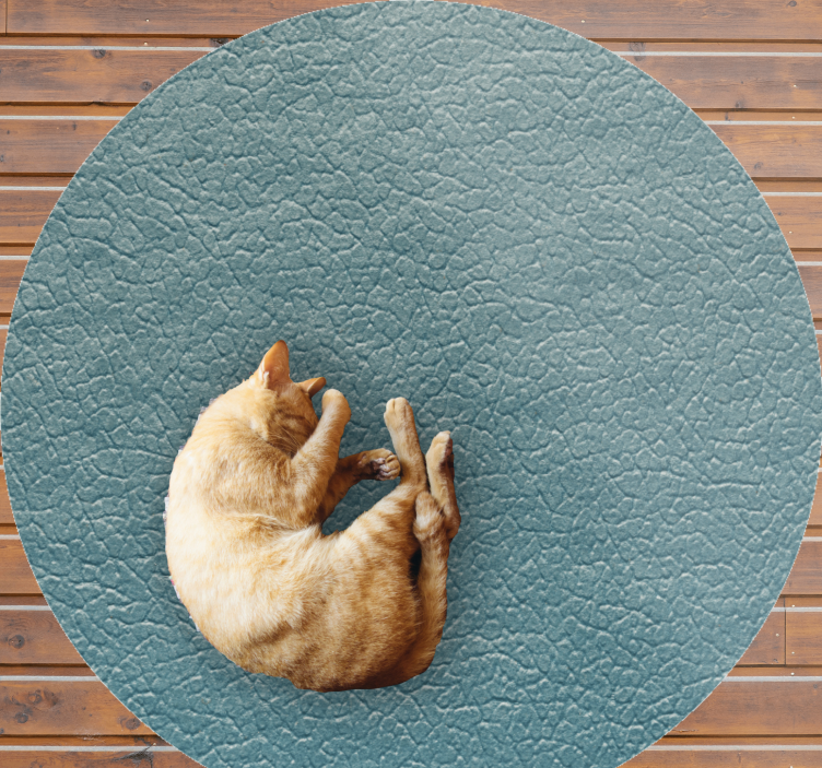 Cracked teal effect texture vinyl rug - TenStickers