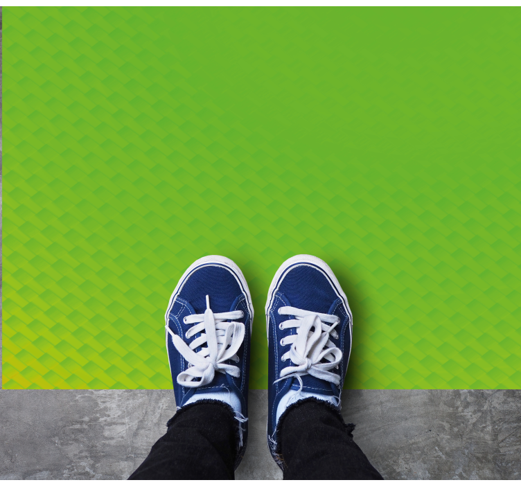 TEXTURED GREEN SURFACE wood effect vinyl rug - TenStickers