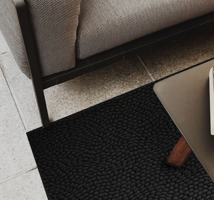 Textured Monochrome texture vinyl rug - TenStickers