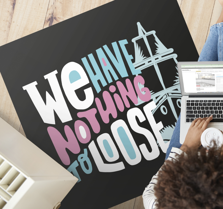 Titanic film motivational Quote custom rug - TenStickers