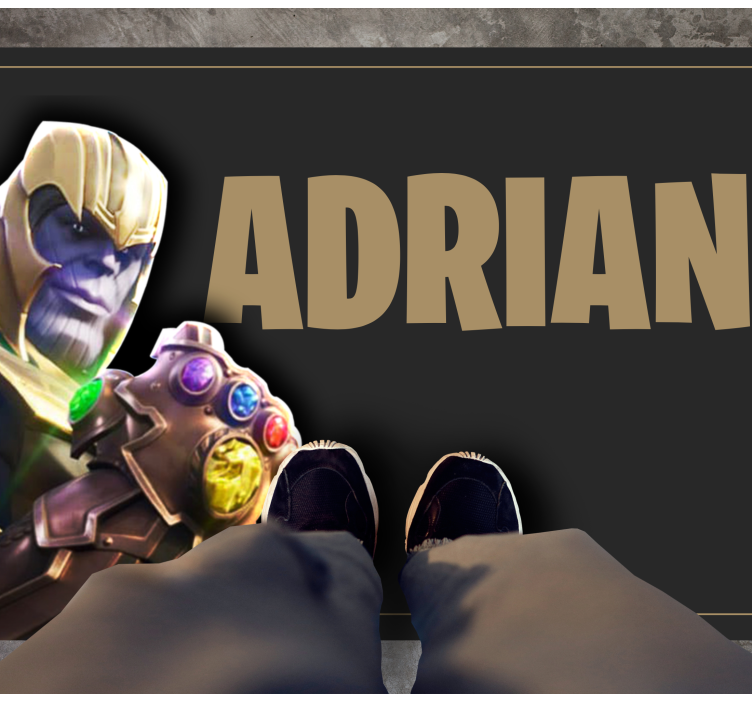 Videogame gold mask bedroom rug - TenStickers