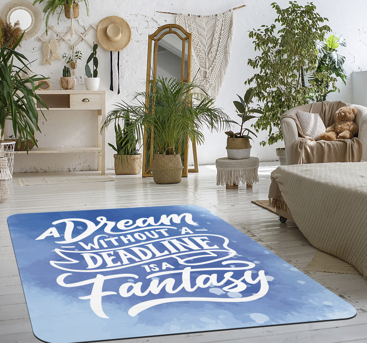 Vinyl carpet dream phrase - TenStickers