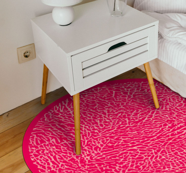 Vivid pink design texture vinyl rug - TenStickers