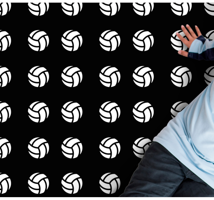 VOLLEYBALL PATTERN gaming vinyl rug - TenStickers