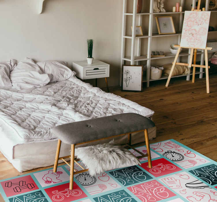 Whimsical Children’s Decor kids vinyl rug - TenStickers