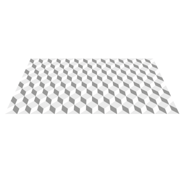 grey cubes kitchen vinyl rug - TenStickers
