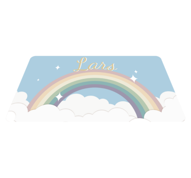 Customised rainbow custom vinyl rug - TenStickers