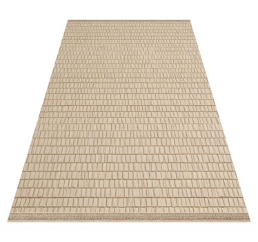 Woven rattan texture outdoor vinyl rug - TenStickers