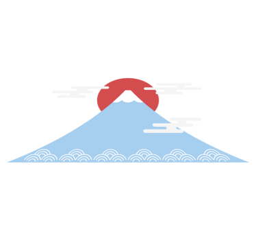 Nature vinyl rug asian inspired mountain design - TenStickers