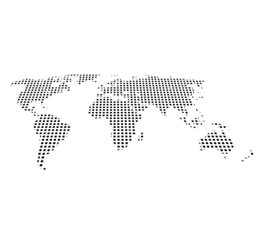 World map vinyl rug decorative square map - TenStickers