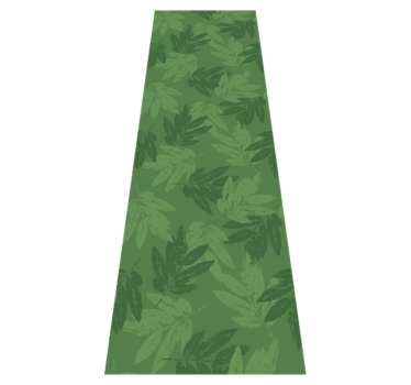 Office vinyl rug with simple green leaves pattern - TenStickers