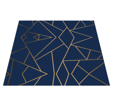 Office vinyl rug with geometric shapes design - TenStickers